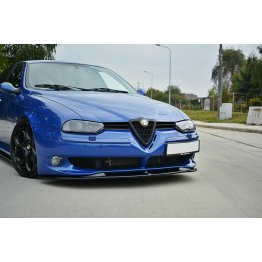 Накладка сплиттер на передний бампер на Alfa Romeo 156 GTA